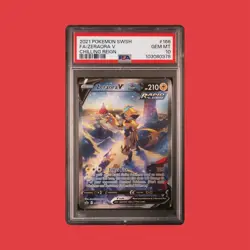 2021 POKEMON SWORD & SHIELD CHILLING REIGN ALT ART ZERAORA V 166 PSA 10 GEM MINT - Image 1