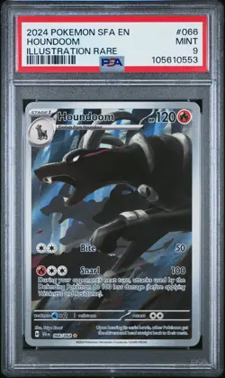 Houndoom 066/64 Illustration Rare Sfa En-shrouded Fable Pokemon PSA 9 - Image 1