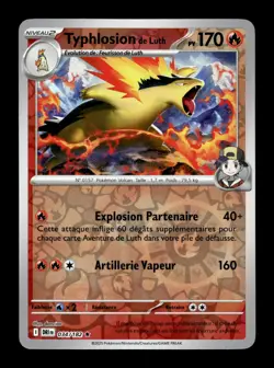Carte Pokemon Typhlosion de Luth Reverse 034/182 Rivalites Destinees Francais - Image 1