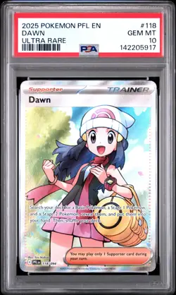 2025 POKEMON PFL EN-PHANTASMAL FLAMES ULTRA RARE #118 DAWN PSA 10 - Image 1