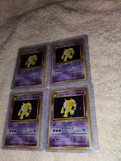 vintage pokemon Fossil🌀 Japanese #97 Hypno-Holo Lot Of 4 - Image 2