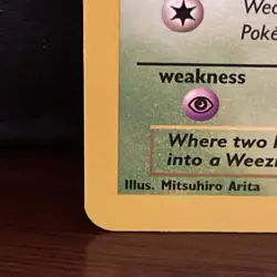 Pokemon TCG Fossil Weezing #45/62 1990 WOTC Near Mint/Lightly played - Image 5