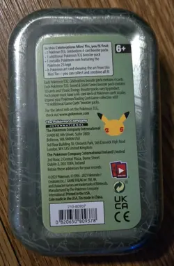 Pokemon TCG Celebrations Mini Tin KALOS 2021 SEALED Froakie Fennekin Chespin 820650809378 - Image 2