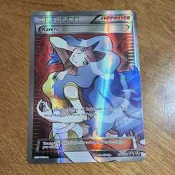 Pokemon Karen Supporter Full Art Holo Promo XY177A Alternate Art 2017 - Image 1