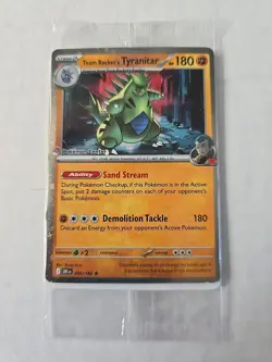 Team Rocket’s Tyranitar Promo Pokemon Center Stamp Destined Rivals Sealed - Image 1