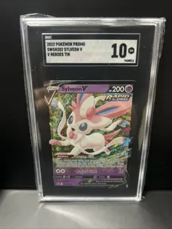 Pokemon Black Star Promo Sylveon V SWSH202 SGC 10 Gem Mint - Image 1