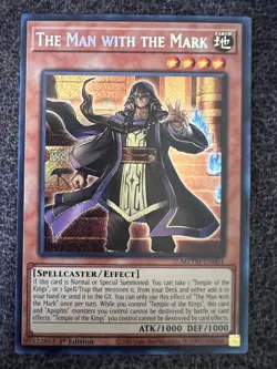 Yugioh The Man with the Mark MZTM-EN001 Secret Rare 1st Edition NM - Image 1