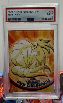 1999 Topps Pokemon T.V. Ninetails #38 PSA 9 MINT - Image 1
