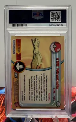1999 Topps Pokemon T.V. Ninetails #38 PSA 9 MINT - Image 2