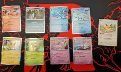 Pokemon Eeveelution 9 Card Holo Set – Individually Sleeved – NM – Qty discount - Image 1