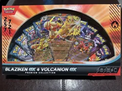 Pokemon TCG: Blaziken ex & Volcanion ex Premium Collection Factory Sealed - Image 1