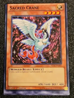 *Misprint* Sacred Crane - YS14-ENA05 - 1st Edition - YuGiOh- Miscut - Image 1