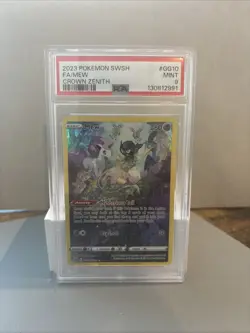 Pokemon Mew TCG Crown Zenith: Galarian Gallery Holo Rare Card GG10/GG70 PSA 9 - Image 1