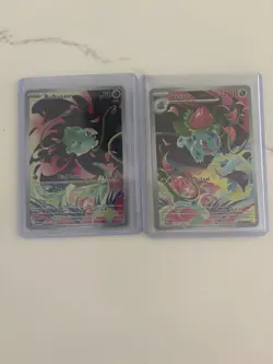 Bulbasaur 133/132 and Ivysaur 134/132 Mega Evolution Pokemon TCG - Image 1