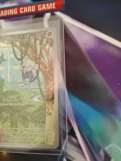 Pokemon - Stellar Crown Illustration Rare SV07 Meditite 153/142 NM C15 - Image 3