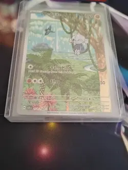 Pokemon - Stellar Crown Illustration Rare SV07 Meditite 153/142 NM C15 - Image 4
