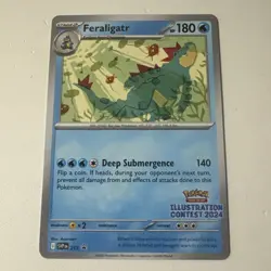 Pokemon Illustration Contest 2024 Feraligatr SVP 213 Black Star Promo MINT - Image 1