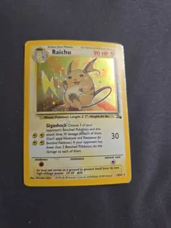 Pokemon - Fossil - Unlimited - Holo - Raichu - 14/62 - Image 1