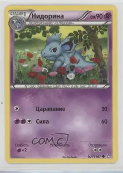 Nidorina Russian Pokemon XY Primal Clash #67 - Image 1