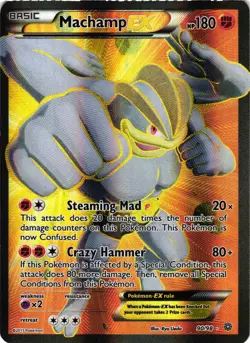 Pokemon TCG Machamp EX Ultra Rare Foil XY Ancient Origins 90/98 MP - Image 1