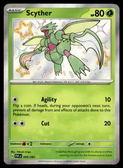 2024 Scarlet & Violet Series - Paldean Fates Scyther Illustration Rare #095/091 - Image 1