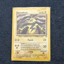 Pokemon TCG Electabuzz 33/111 Neo Genesis Vintage LP - Image 1