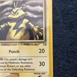 Pokemon TCG Electabuzz 33/111 Neo Genesis Vintage LP - Image 4