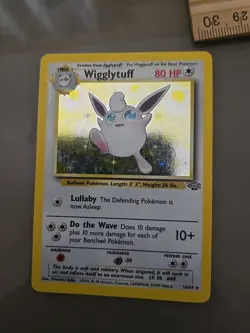 Pokemon TCG Wigglytuff Jungle 16/64 Holo Unlimited Holo Rare MP - Image 1