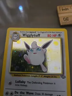 Pokemon TCG Wigglytuff Jungle 16/64 Holo Unlimited Holo Rare MP - Image 2