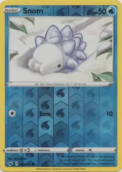 Pokemon - Snom - 063/202 - Common - Reverse Holo - Sword & Shield - Base Set - N - Image 1