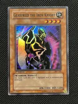 Gearfried the Iron Knight PSV-101 Super Rare 1st Edition Lightly Played American - Image 1