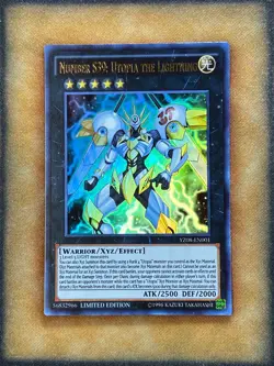 Yugioh Number S39: Utopia the Lightning YZ08-EN001 Ultra Rare Limited Edition NM - Image 1