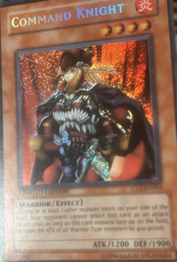 Yugioh: Command Knight - CT1-EN003 - Secret Rare - Limited Edition - MP - Image 3