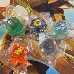 YUGIOH TCG! Hidden Arsenal Chapter 1 5 Die DICE Set (no winged kuriboh) - Image 1