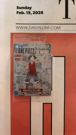 ONE PIECE College Basketball: US Voyage – Monkey D. Luffy P-055 Promo - Image 1