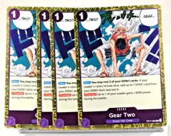 OP11-080 Gear Two (R) A Fist of Divine Speed - One Piece CCG x4 Playset - Image 1