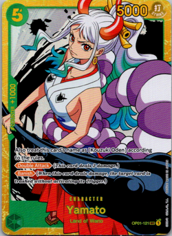 Yamato OP01-121 Secret Rare SEC One Piece TCG Romance Dawn English - Image 1