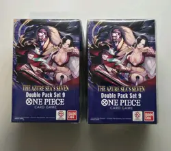 One Piece OP14 The Azure Sea's Seven Lot Of 2 New Double Pack Box - Image 1
