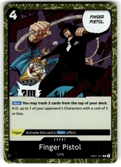 Finger Pistol EB01-051 Extra Booster: Memorial Collection Foil NM - Image 1