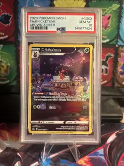 2023 Pokemon Crown Zenith # GG02 Full Art Kricketune PSA 10 Card GEM MINT - Image 1