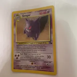 Pokemon Gengar Fossil Holo Rare Card 5/62 80 HP English 1999 WOTC Vintage - Image 2