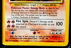 POKEMON CHARIZARD Vintage TCG 1996 Charizard Base Set HOLO Card #004/102 - Image 3
