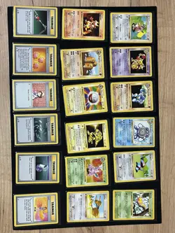 1st Edition Shadowless Pokemon Binder Filler Cards “damaged” - Image 3