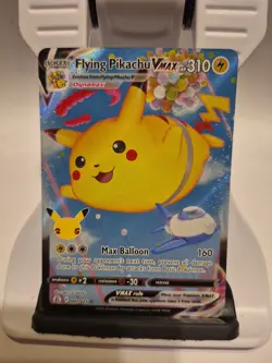 Pokemon Card Flying Pikachu VMAX 007/025 Celebrations Holo Full Art - Image 1