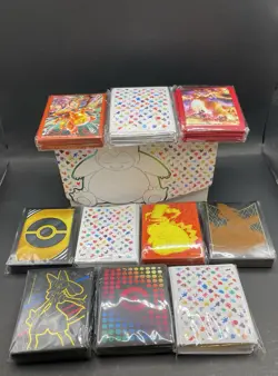 Lot Of 10 Pokemon ETB Mixed Card Sleeves NEW SEALED - Image 1