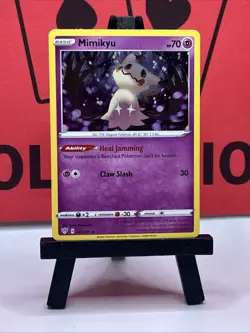 Mimikyu 081/189 Cosmos Holo Rare Darkness Ablaze Pokemon Card SWIRL - Image 2