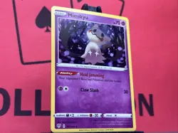 Mimikyu 081/189 Cosmos Holo Rare Darkness Ablaze Pokemon Card SWIRL - Image 4