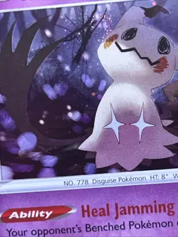 Mimikyu 081/189 Cosmos Holo Rare Darkness Ablaze Pokemon Card SWIRL - Image 5