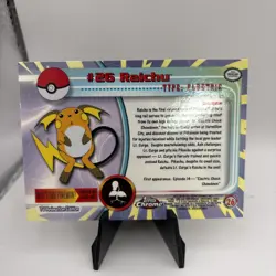 Topps Chrome 2000 Holo Pokemon Raichu #26 Pokemon Card - Image 2