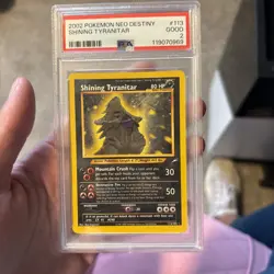 Pokemon Neo Destiny 2002 Shining Tyranitar Holo Card 113/105 PSA 2 Vintage Rare - Image 2